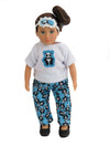 American Fashion World Mini 6" Doll Panda Pajamas