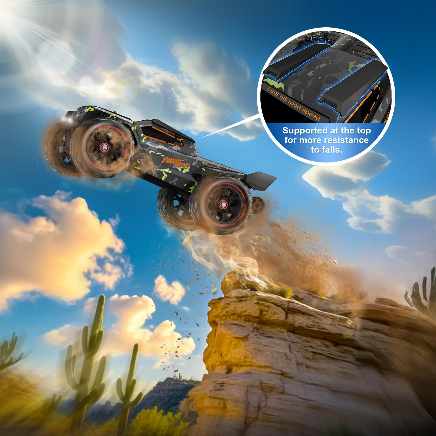 1/14 Brushless RC Cars for Adults Fast 50+ mph, RC Trucks 4x4 Offroad Waterproof, Electric Powered High Speed Remote Control Car, Fast Extreme All