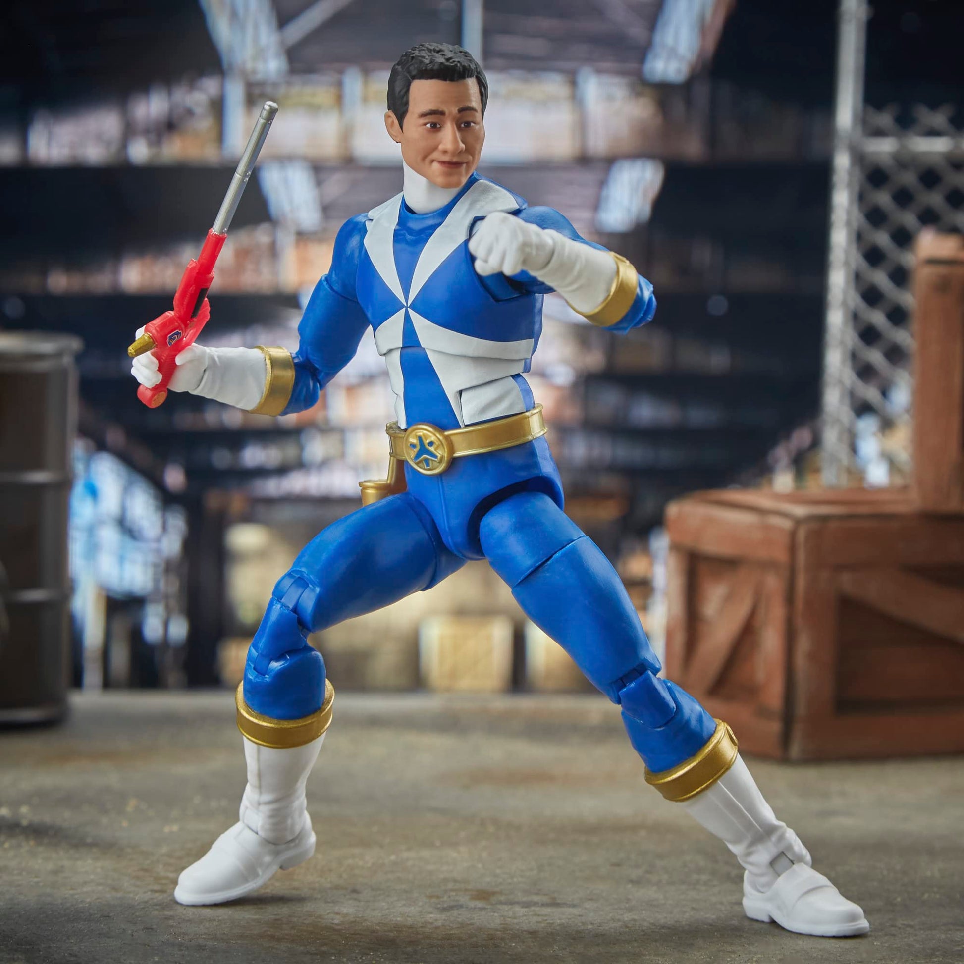 Power Rangers Lightning Collection Lightspeed Rescue Blue Ranger 6-Inch Premium Collectible Action Figure Toy with Accessories, Kids Ages 4 and Up