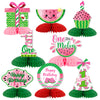 Watermelon Party Decorations,One in a Melon Party Decorations Watermelon Honeycomb Centerpieces, Watermelon 1st Birthday Decor for Summer Fruit