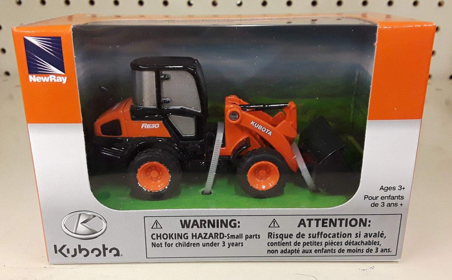 Kubota R630 3" Tractor with One Sticker Bundle (2 Items)