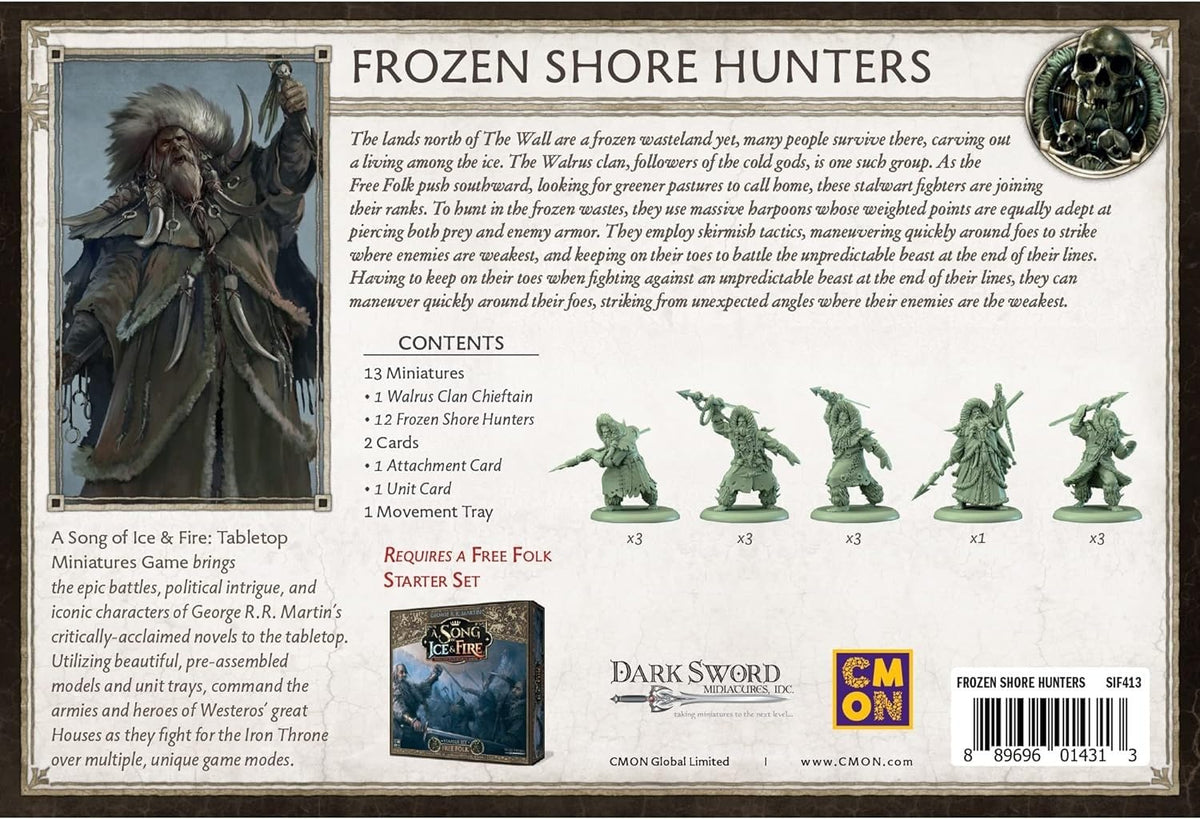 A Song of Ice & Fire War Frozen Shore Hunters Unit Box
