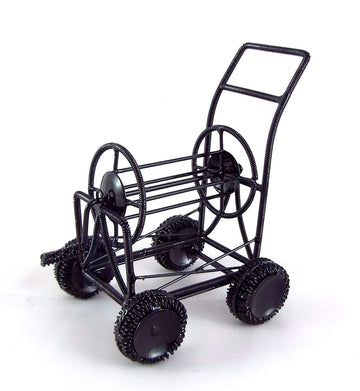 Aztec Imports, Inc. Dollhouse Miniature 1:12 Scale Cart and Hose Reel #G8640