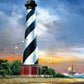 SUNSOUT INC - Cape Hatteras Lighthouse - 500 pc Jigsaw Puzzle by Artist: Tom Wood - Finished Size 18" x 24" Lighthouse - MPN# 28835