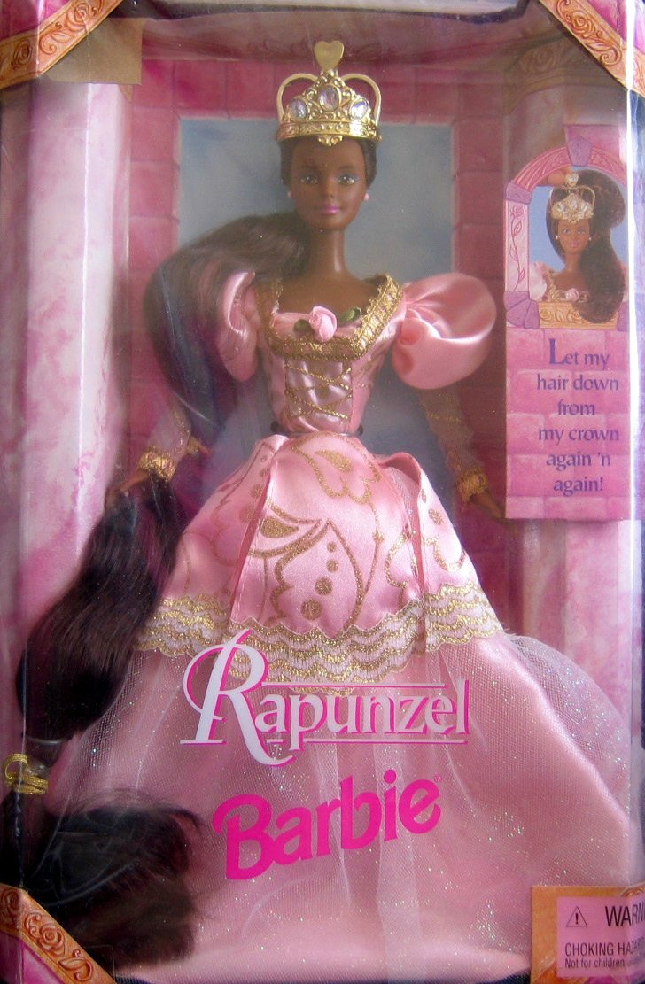 Mattel Barbie 18164 1997 Rapunzel African American Doll