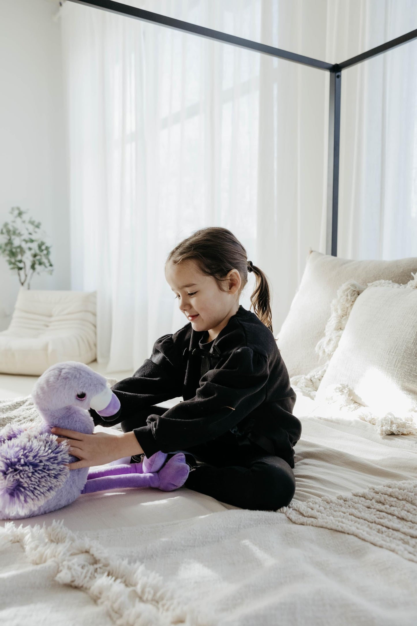The Petting Zoo Purple Flamingo Stuffed Animal, Gifts for Kids, Purple Pazzion Flamingo Plush Toy 12 inches