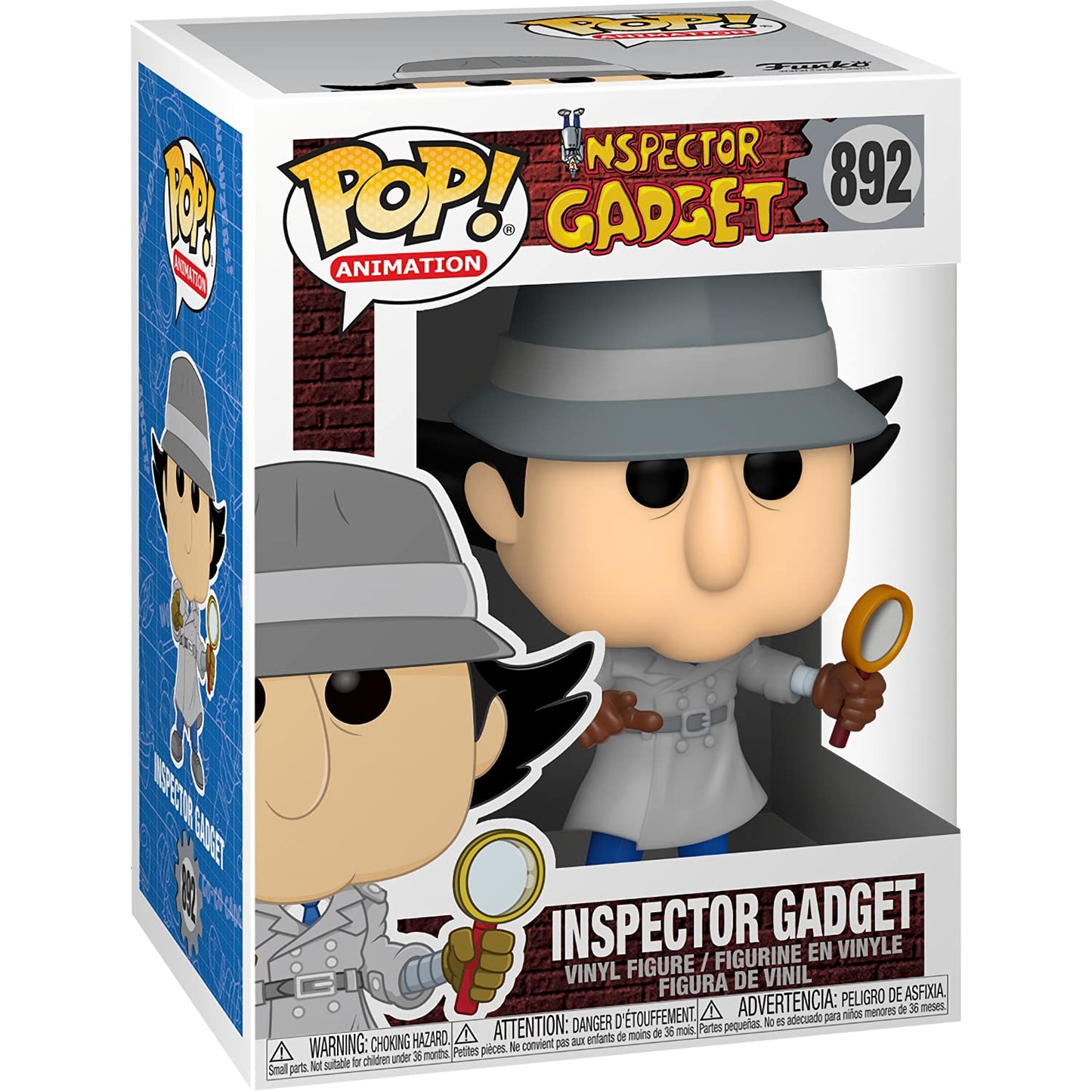 Inspect o r Gadg e t: Fun ko P o p ! Animation Vinyl Figurine Bundle with 1 Compatible 'ToysDiva' Graphic Protector (892-49268 - B)