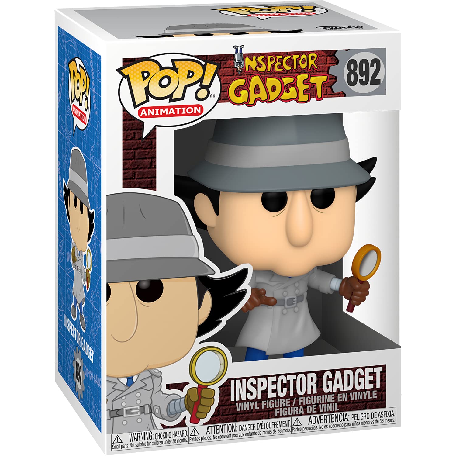 Inspect o r Gadg e t: Fun ko P o p ! Animation Vinyl Figurine Bundle with 1 Compatible 'ToysDiva' Graphic Protector (892-49268 - B)