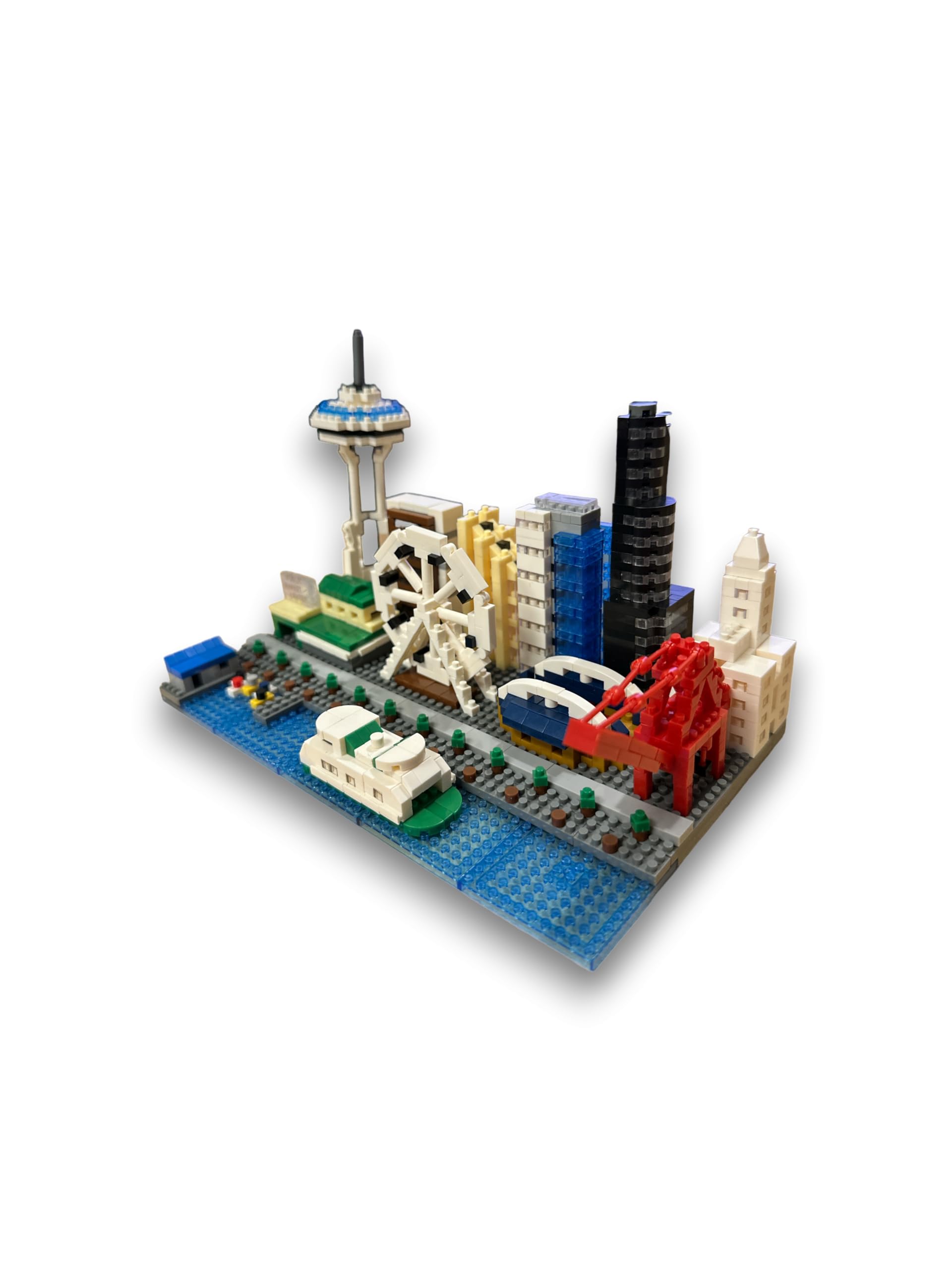 Space Needle Seattle Waterfront Mini Building Blocks