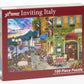 Vermont Christmas Company Inviting Italy Jigsaw Puzzle - 100 Piece Italy Puzzles for Adults & Families - 19" x 13" Jigsaw Puzzle of Italy with Large