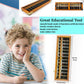 Vintage Style Wooden Abacus Soroban 13 Column(10.7 in) Math Professional Abacus for Adults Kids with Guide Handbook and Reset Button, Anti-Skid Rubber