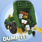 Mega Bloks John Deere Toddler Building Blocks Toy Set, Dump Truck with 25 Pieces and Storage, 1 Figure, Green, Ages 1+ Years
