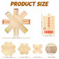 Wooden Board Game, Family Party Game for 2 to 8 Players, Includes 3 Hubs, 32 Marbles and 16 Dice
