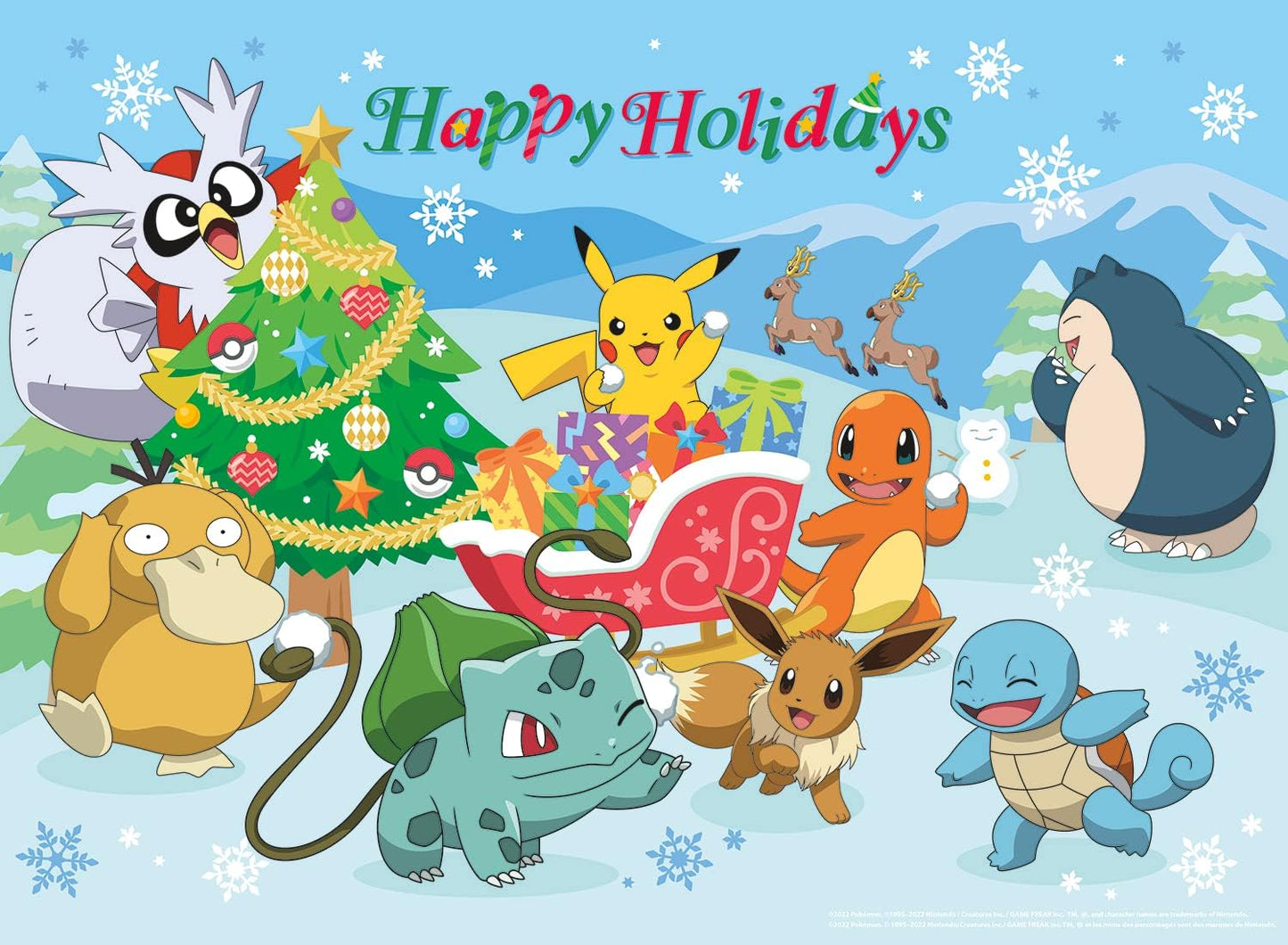 Buffalo Games - Pokémon Happy Holidays - 100 Piece Puzzle for Kids Ages 6-8