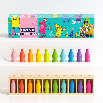 Trozihn Bottle Color Match Game, Fun Family Board Game for Kids 8-12, 2-4 Player Bottle Collision Game for Kids and Adults, Perfect for Travel Camping