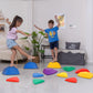 12 Pcs Non-Slip Stepping Stones for Kids - Obstacle Course, Indoor & Outdoor Sensory Playground - Develop Balance & Coordination - Includes Hopping