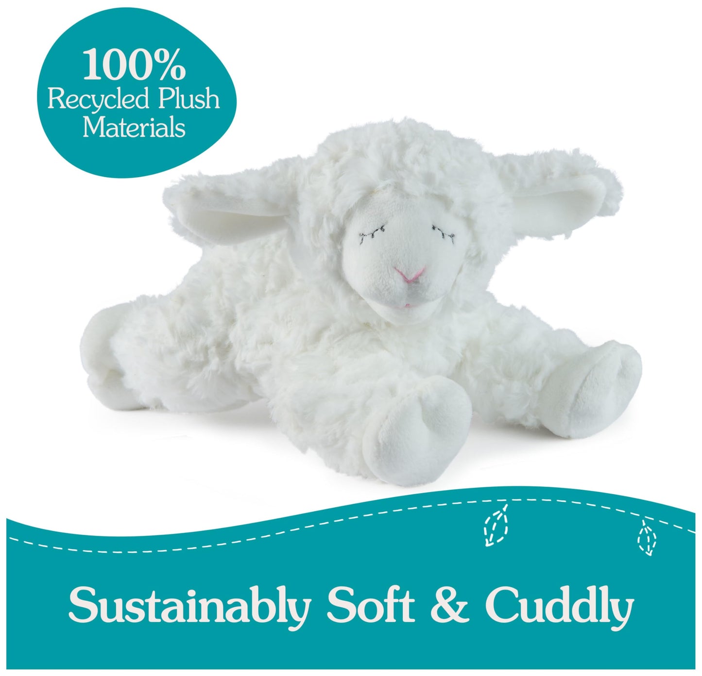 GUND Baby Sustainably Crafted Lamb Rattle 7-Inch Sensory Toy for Ages 0+