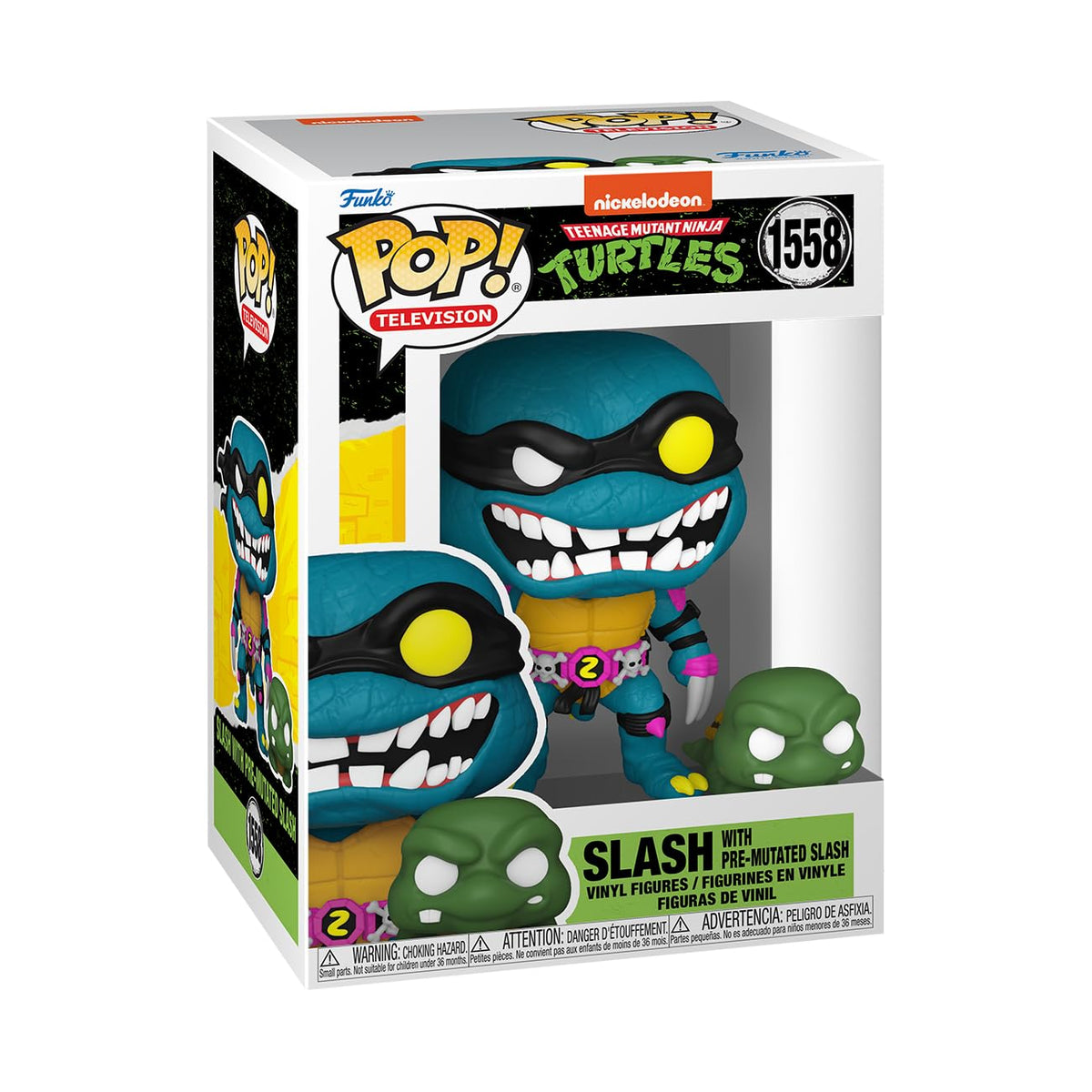 Funko POP! & Buddy: TMNT - Slash & Pre-Mutated Turtle