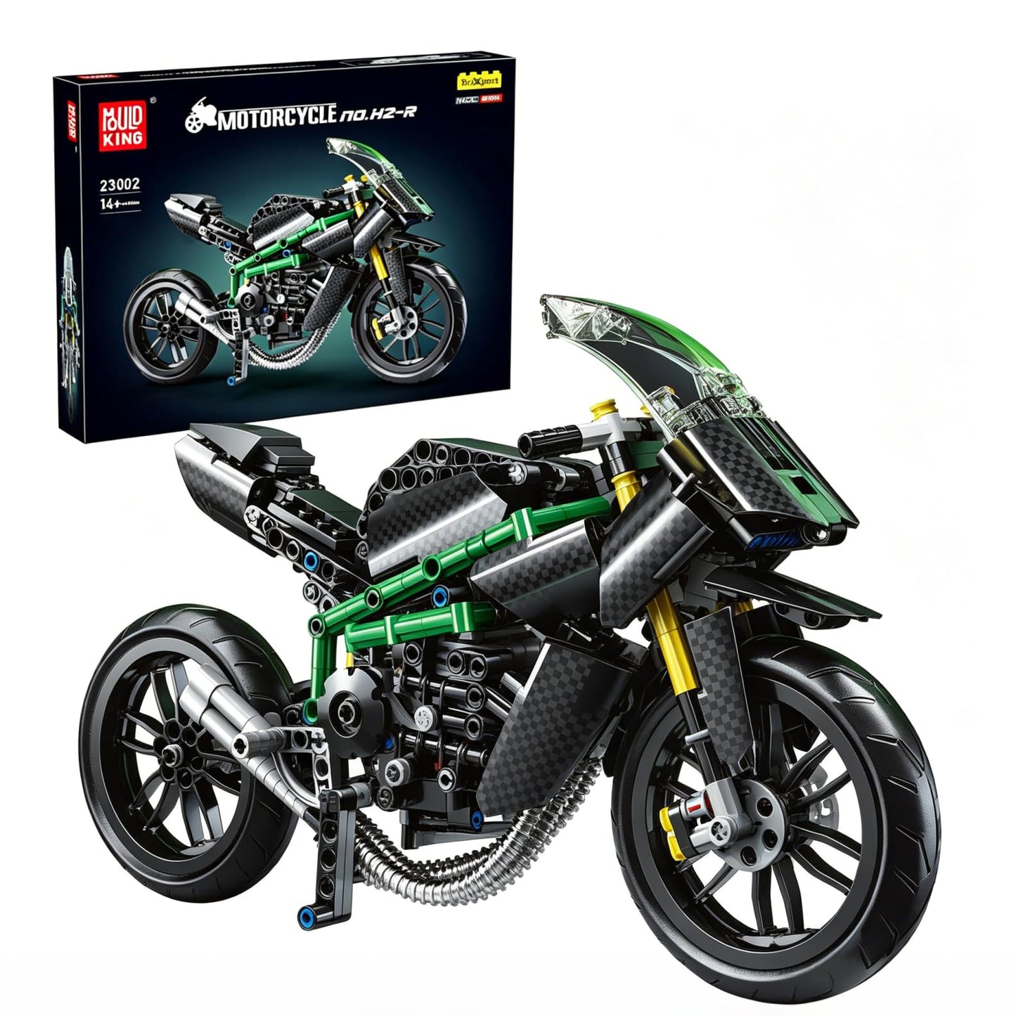 Mould King Motorcycle Building Sets for Adults 14+, 639 PCS Motorbike Model