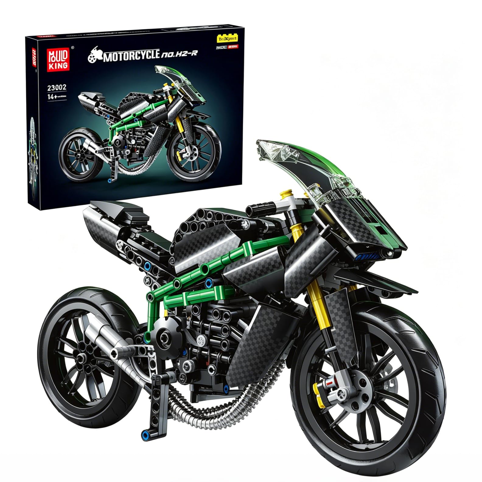 Mould King Motorcycle Building Sets for Adults 14+, 639 PCS Motorbike Model