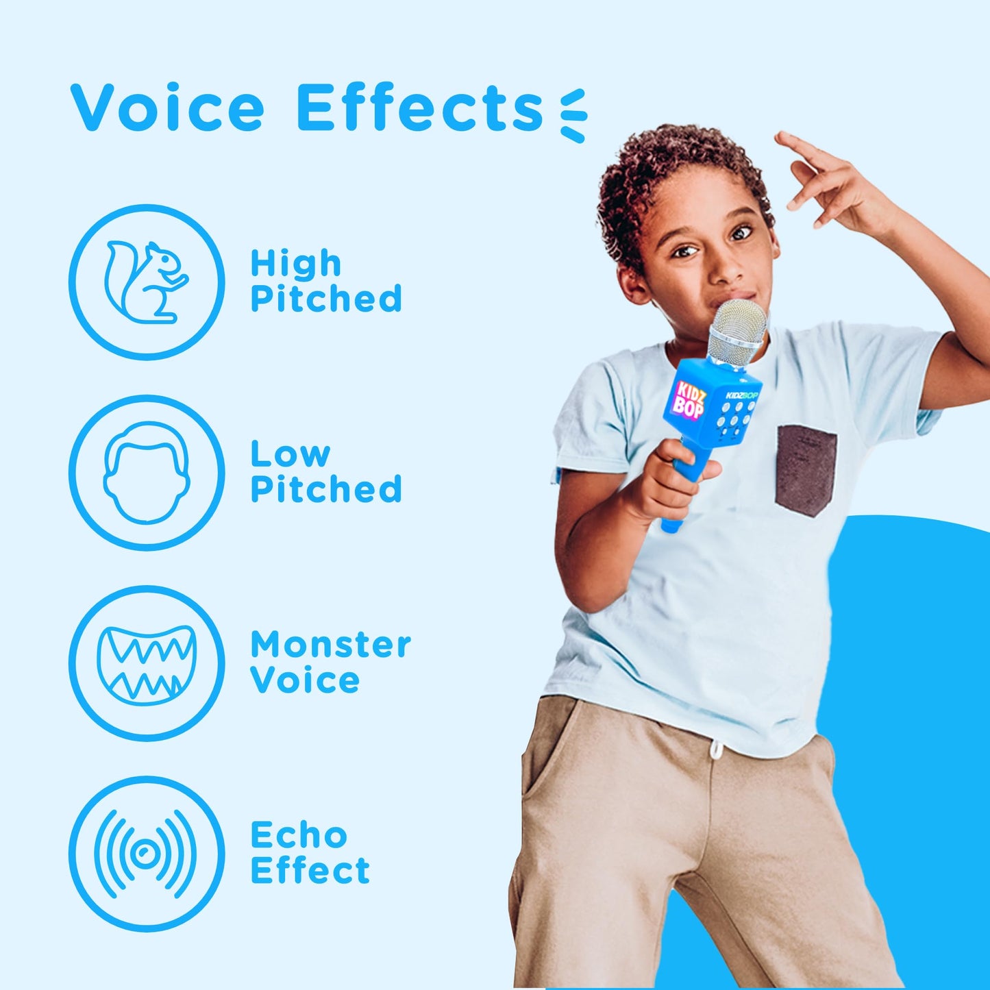 Move2Play, Kidz Bop Karaoke Microphone | The Hit Music Brand for Kids | Toy for Girls & Boys Ages 3, 4, 5, 6, 7, 8+ Years Old | Gift & Birthday