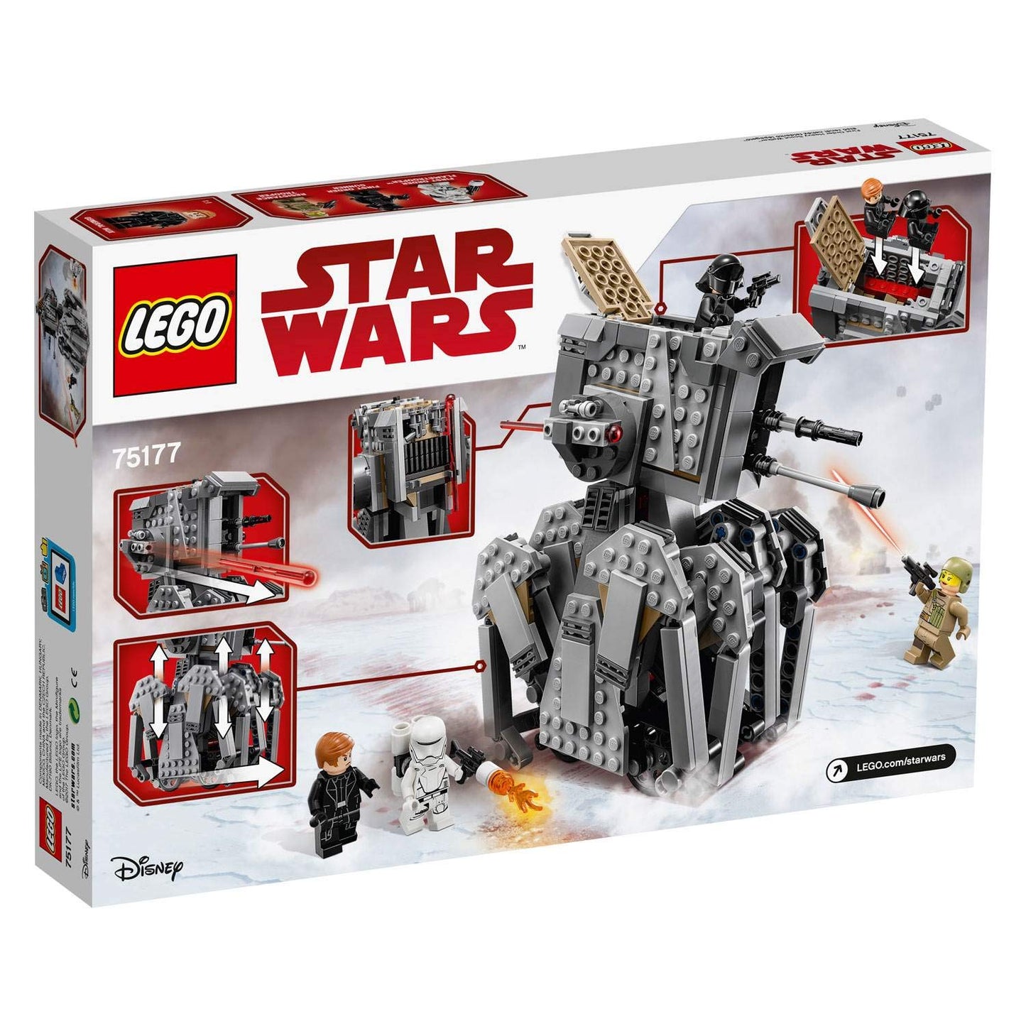 LEGO Star Wars Episode VIII First Order Heavy Scout Walker 75177 Building Kit,108 months to 168 months (554 Piece)