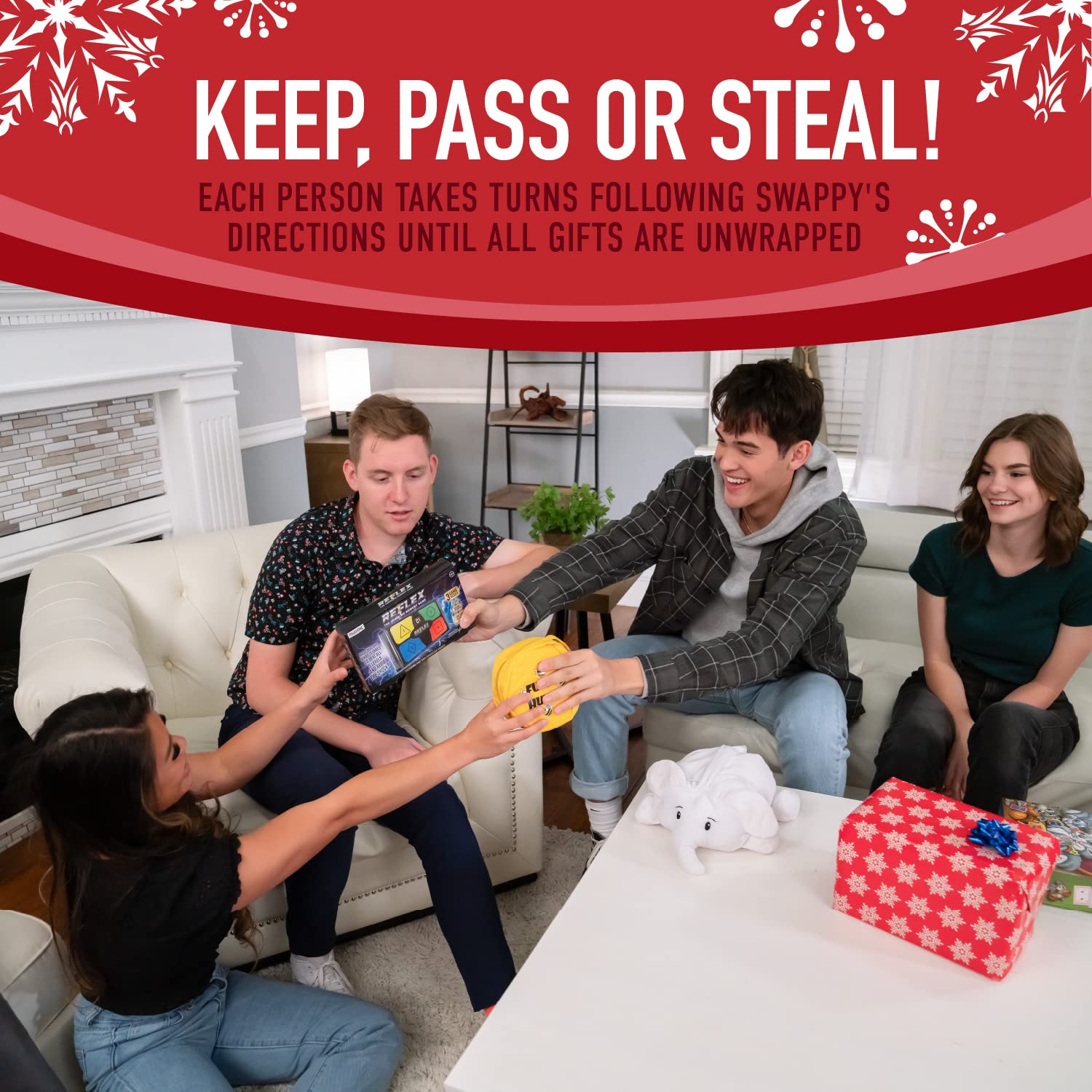 Squirrel Products White Elephant Party Kit - Swappy The White Elephant Party Game - The Most Fun You Can Have Exchanging Useless Gifts