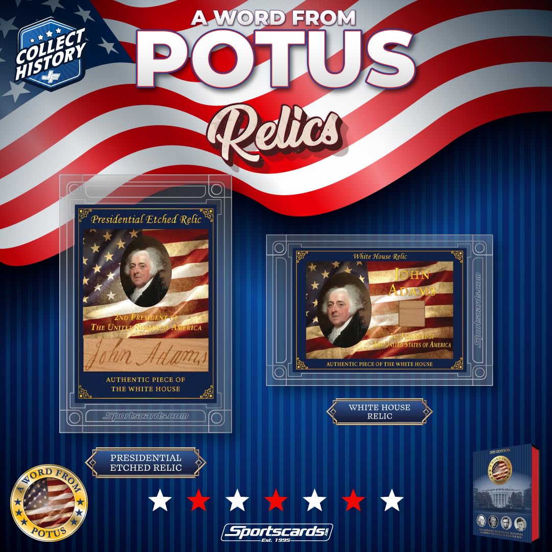 2025 A Word from The President POTUS Trading Card Box 1 Autograph or 1 Relic Per Box (Bush, Clinton, Donald Trump, Joe Biden, Obama)