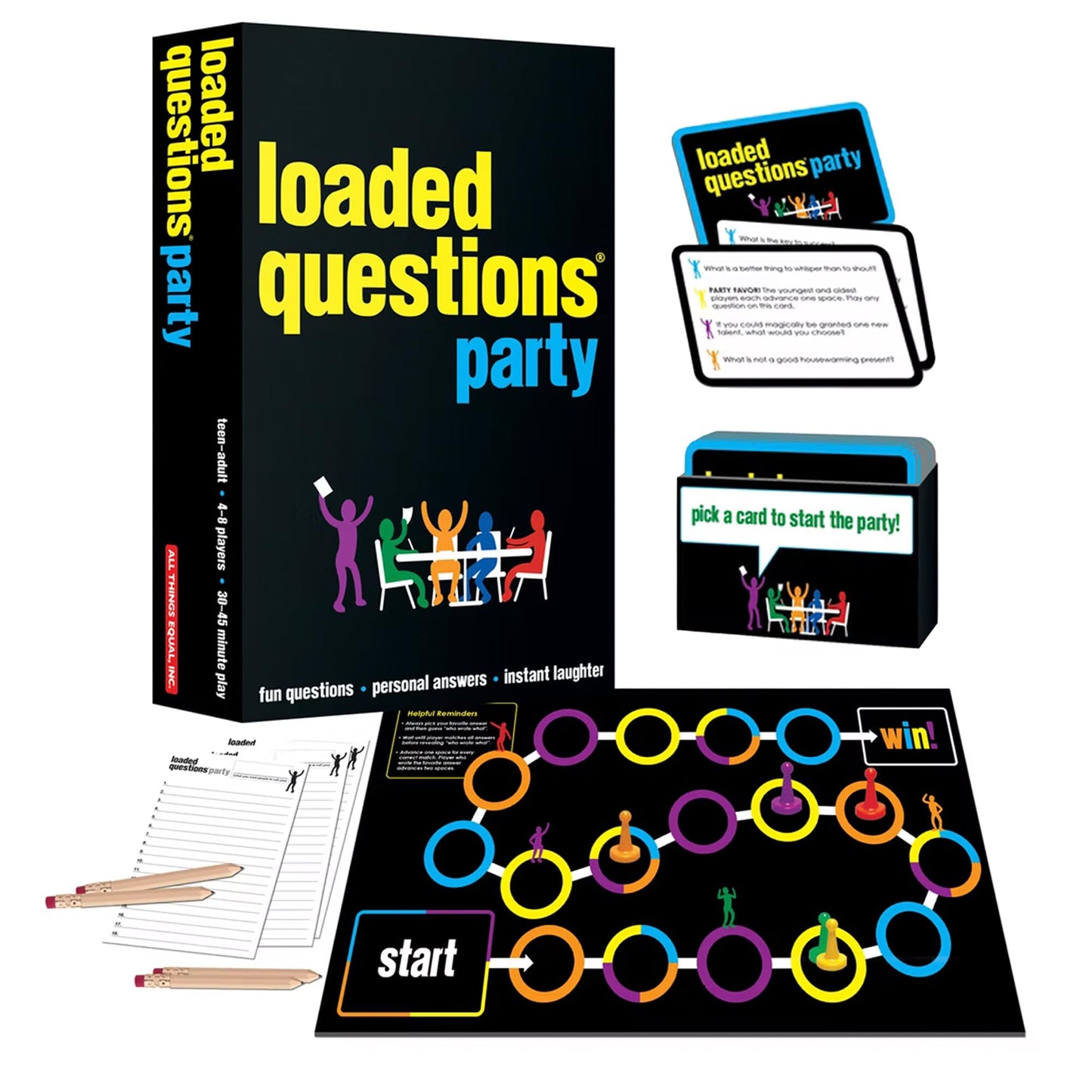 Loaded Questions Party Game, Hilarious "Who Said What?" Game for Family & Friends, Fun Icebreaker for Adults & Family Time