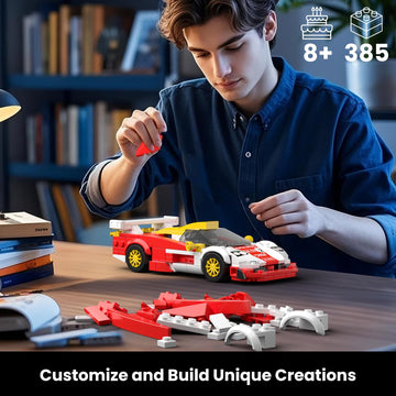 Mould King GTRLongtail Speed Champion Car Building Kits, MOC Racing Car Toys Model, Vehicle Blocks Set Suitable for Boys to Build, House Decoration