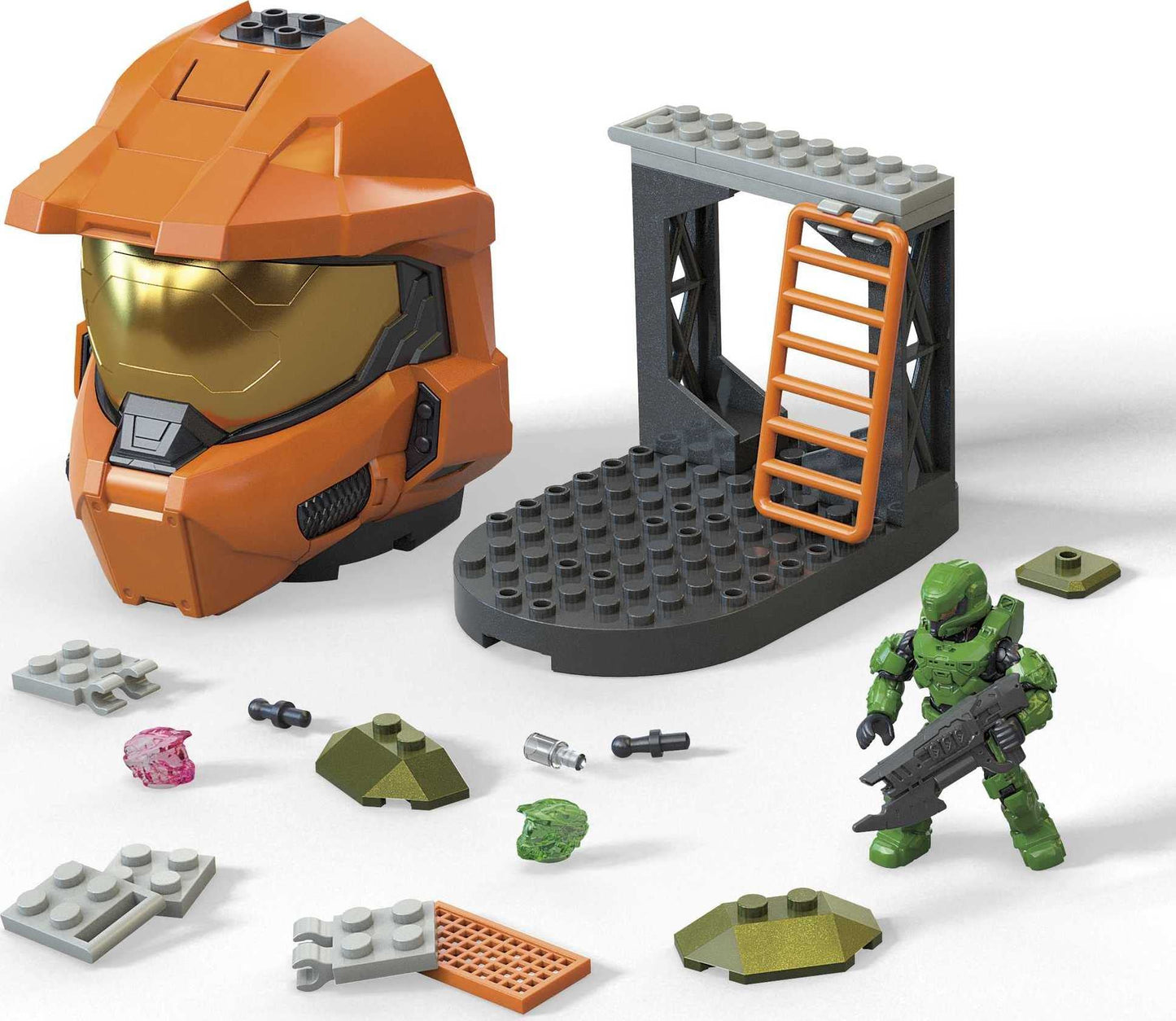 MEGA Halo Zone Control Construction Set with Spartan Helmet, Building Toys for Boys, Ages 8+