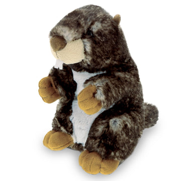 DolliBu Wild Marmot Plush Animal - Super Soft Stuffed Animal Marmot, Adorable and Cute Animal Playtime Plush Toy, Wild Life Stuffed Animals for Kids