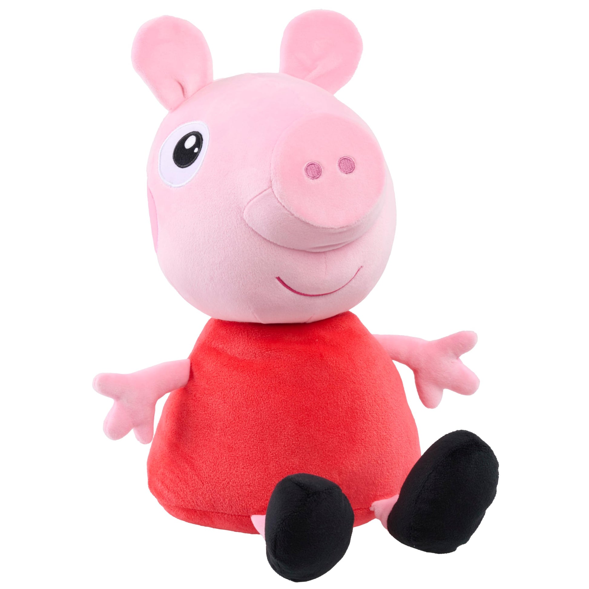 Peppa Pig 2 lb Weighted Large Plush, 12-inch Stuffed Animal, Kids Toys for Ages 2 Up by Just Play
