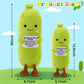 Sprinqdawin Emotional Plush Pickle,Pickle Stuffed Animal-20” Plushies Cucumber Stuffed Animal with Positive Warm Words,Kawaii Plush Toy Vegetable