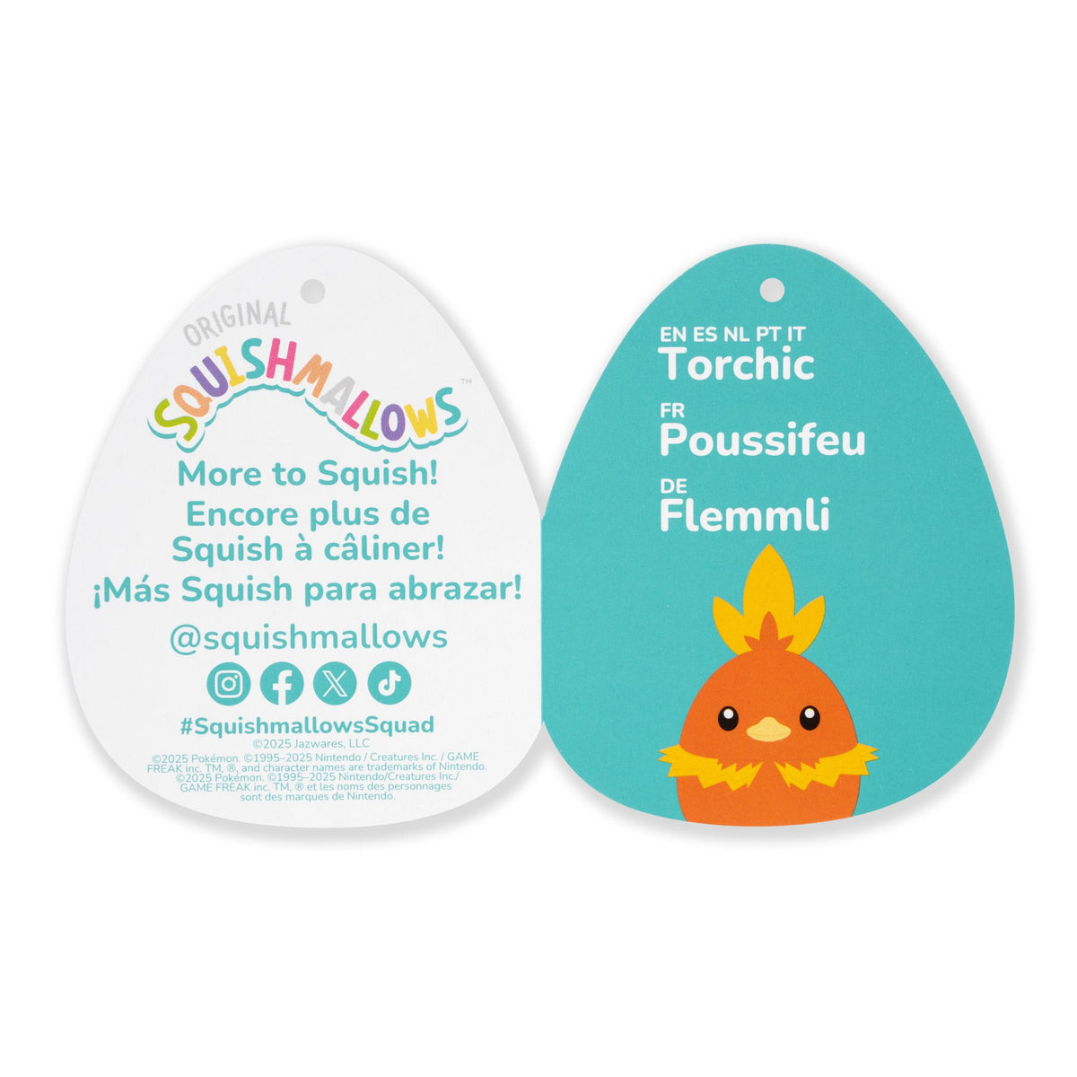 Squishmallows Original 20in Torchic Pokémon Plush - Ultrasoft Official Jazwares Plush (Jumbo)