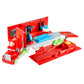 Mattel Disney Pixar Cars Glow Racers Transforming Mack Playset, 2-in-1 Glow-in-The-Dark Toy Truck & Tune-Up Station with Launcher, Lift & More