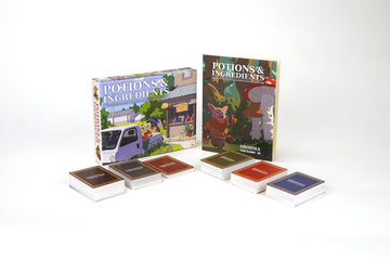 Obojima Potions & Ingredients Deck Box Tabletop Accessory with Illustrated Cards Supporting Potion Effects, Resource Tracking, Immersive Sessions