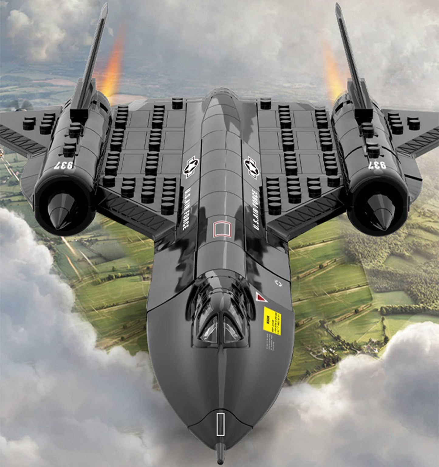 Gonli SR-71 Military Reconnaissance Plane Building Toys 183Pcs Jets Model