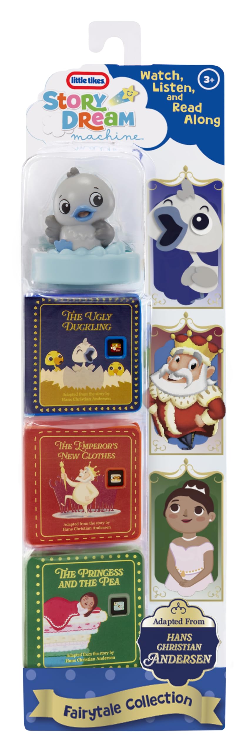 Little Tikes Story Dream Machine 3 Fairy Tale Story Collections, Ugly Duckling and More, Bonus Character. Projects Storytime for Kids, Audio Play, Fun