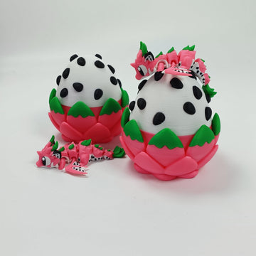 3D Printed Dragon Egg with Dragon Inside - Cute Fun Stuff Fidget Toy for Home Desk Decoration, for Anyone, Ideal for Christmas, Easter & Daily