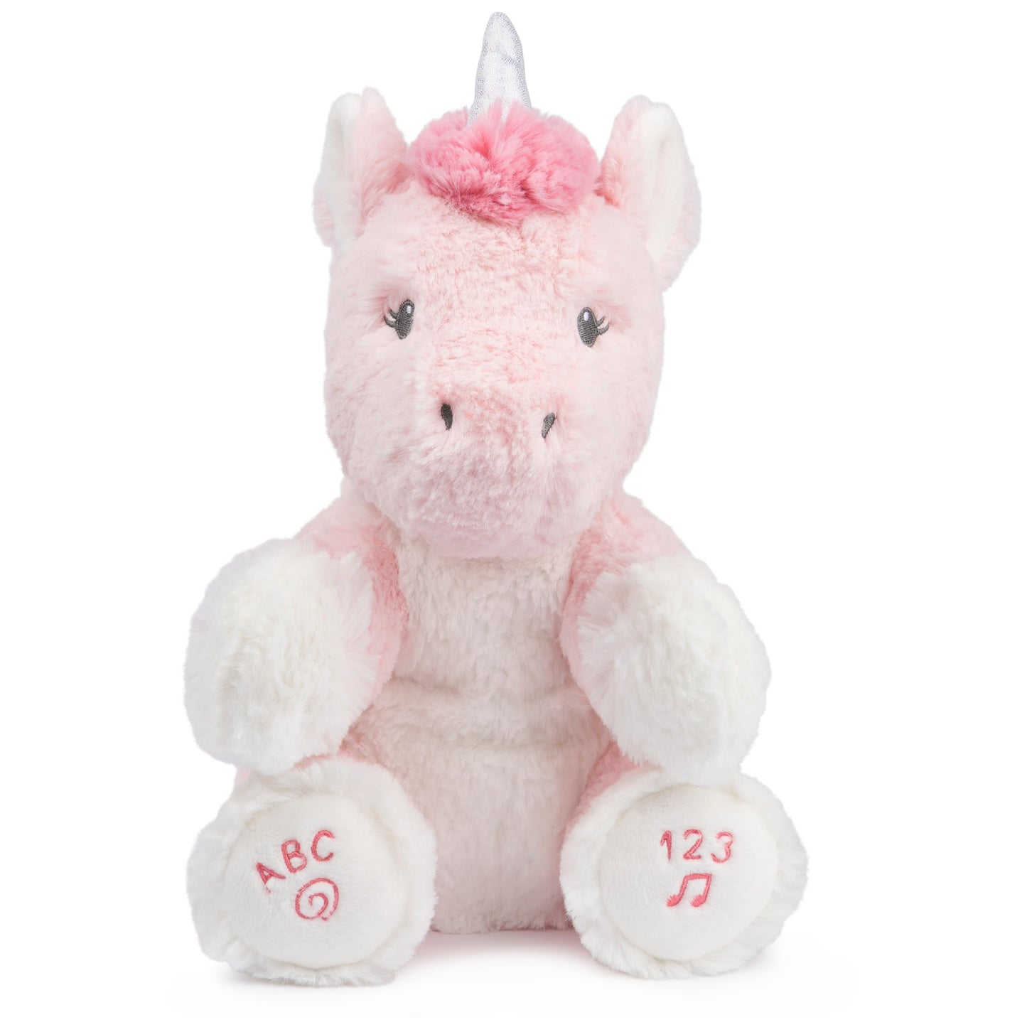 GUND Baby Alora Unicorn 11” Animated Plush, Sings ABCs Song and 123 Songs