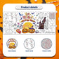 Quimoy Giant Halloween Coloring Poster - 72x30 Inches, Kids Crafts & Party Tablecloth/Banner