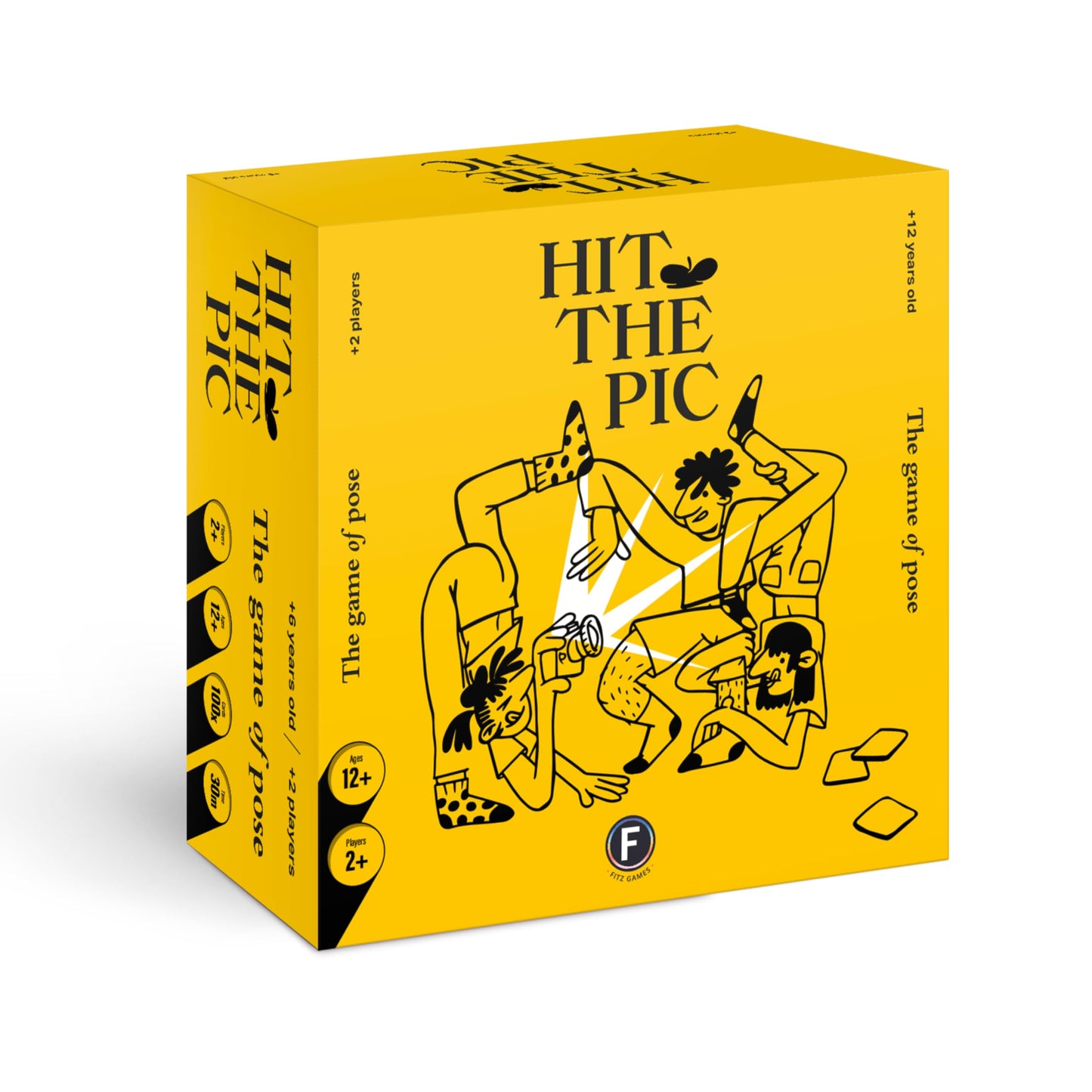 Hit The Pic Party Game - Match The Pose in Fast-Paced Team Play Using Improv and Movement, Perfect for Groups and Family Game Nights - Ages 12+, 2+