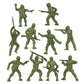 BMC Classic OD Green Plastic Army Men - 40pc WW2 Soldier Figures - Made in USA