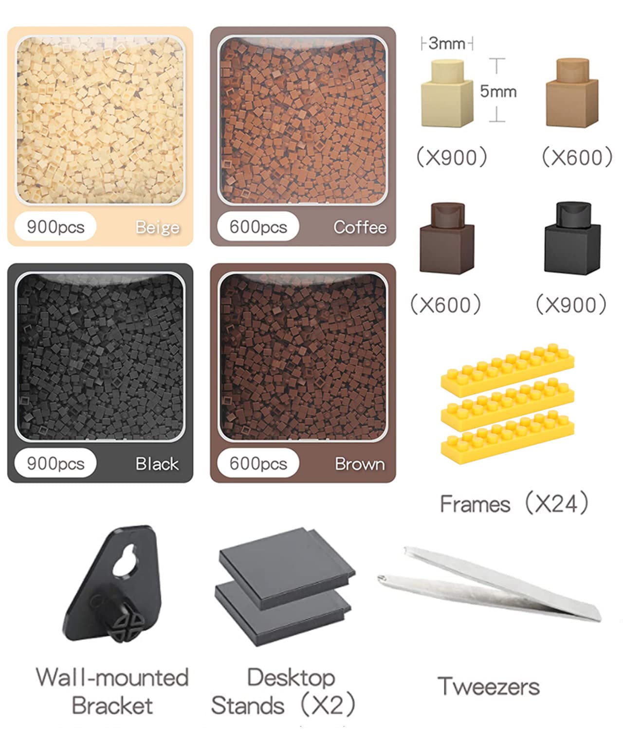 Amalia Personalized Mosaic Portrait Custom Building Kit for Adults Kids Micro Bricks Art Customized Your Own Photo Create Picture Unique Gift