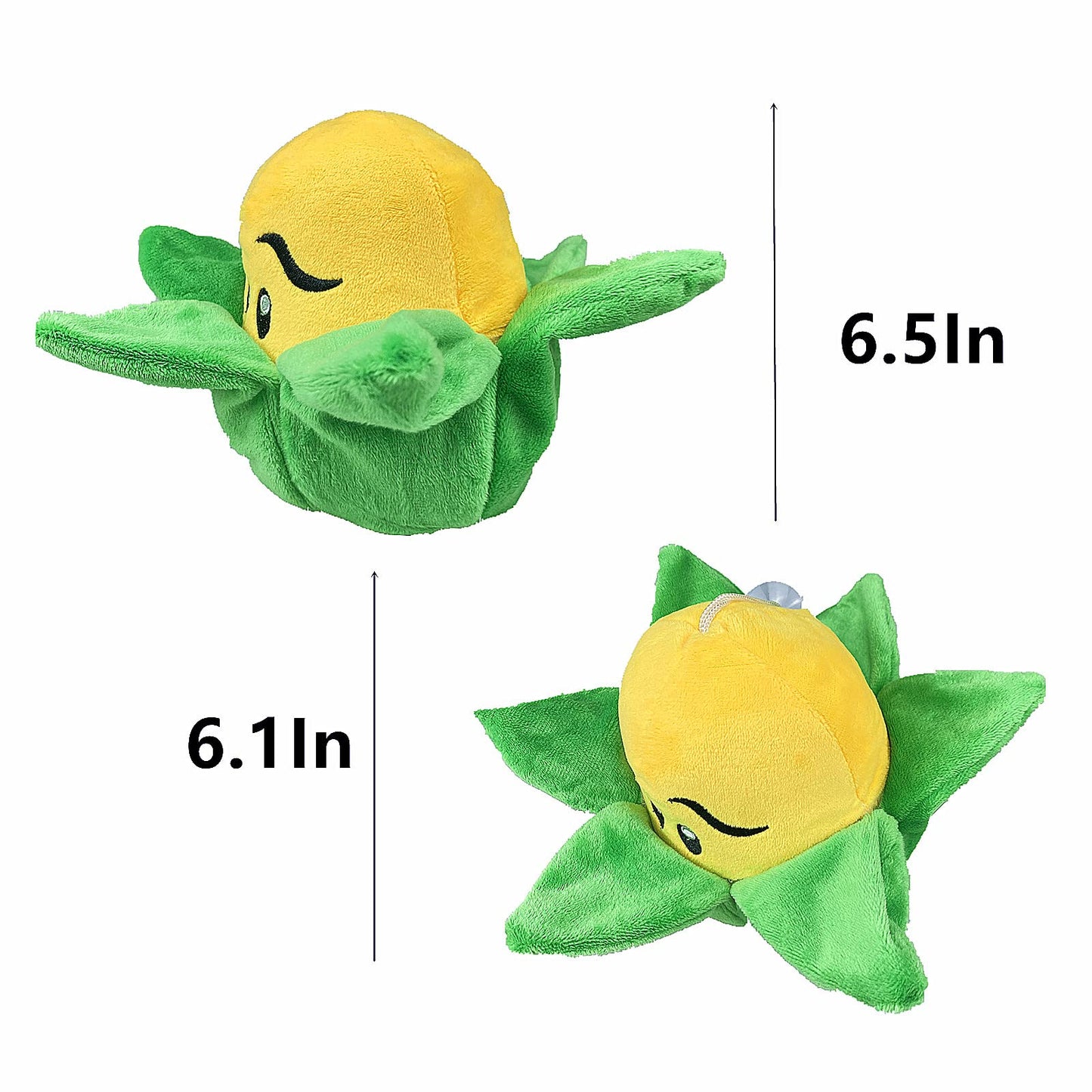 Suyudian 3 PCS PVZ Plant and Zombies Plush Plants Sets 1 2 Stuffed Soft Toys Garlic, Corn, Purple Mushroom, PVZ Figure Doll, Great Gifts for Boys