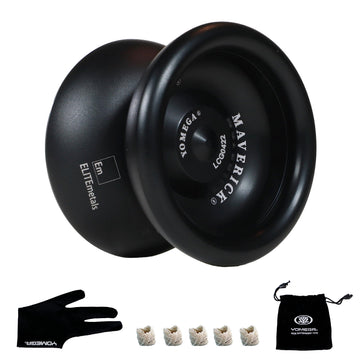 Yomega Maverick - Professional Aluminum Metal Yoyo for Kids and Beginners with C Size Ball Bearing for Advanced yo yo Tricks and Responsive Return +