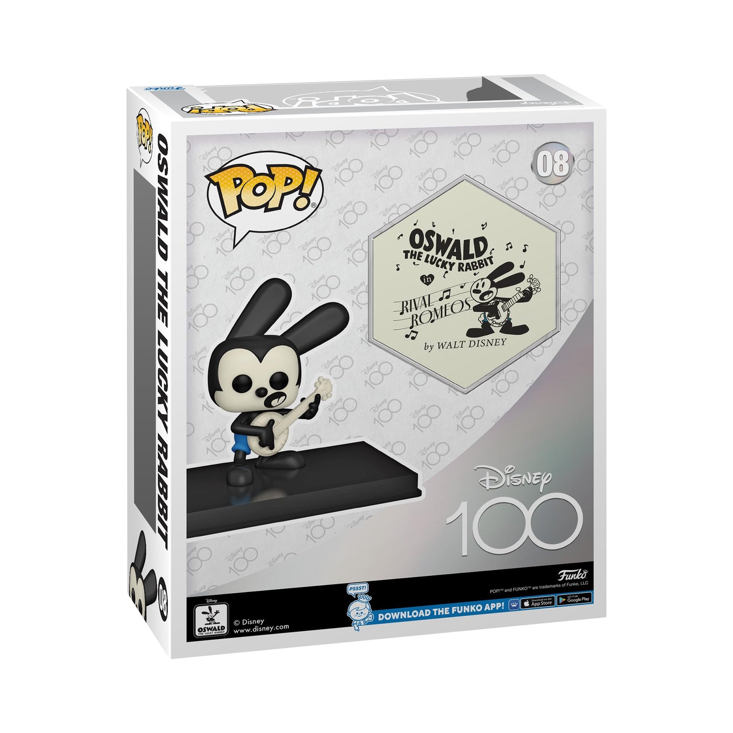 Funko POP! Art Cover: Disney 100 - Oswald The Lucky Rabbit - Disney Standard Characters - Collectable Vinyl Figure - Gift Idea - Official Merchandise