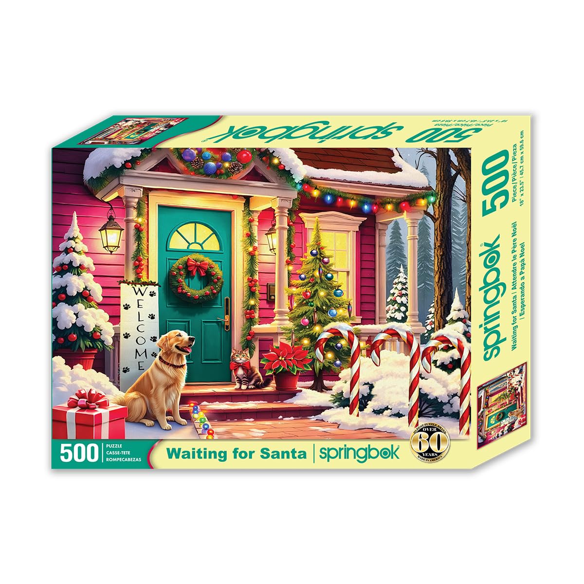 Springbok Waiting for Santa 500 Piece Jigsaw Puzzle for Adults