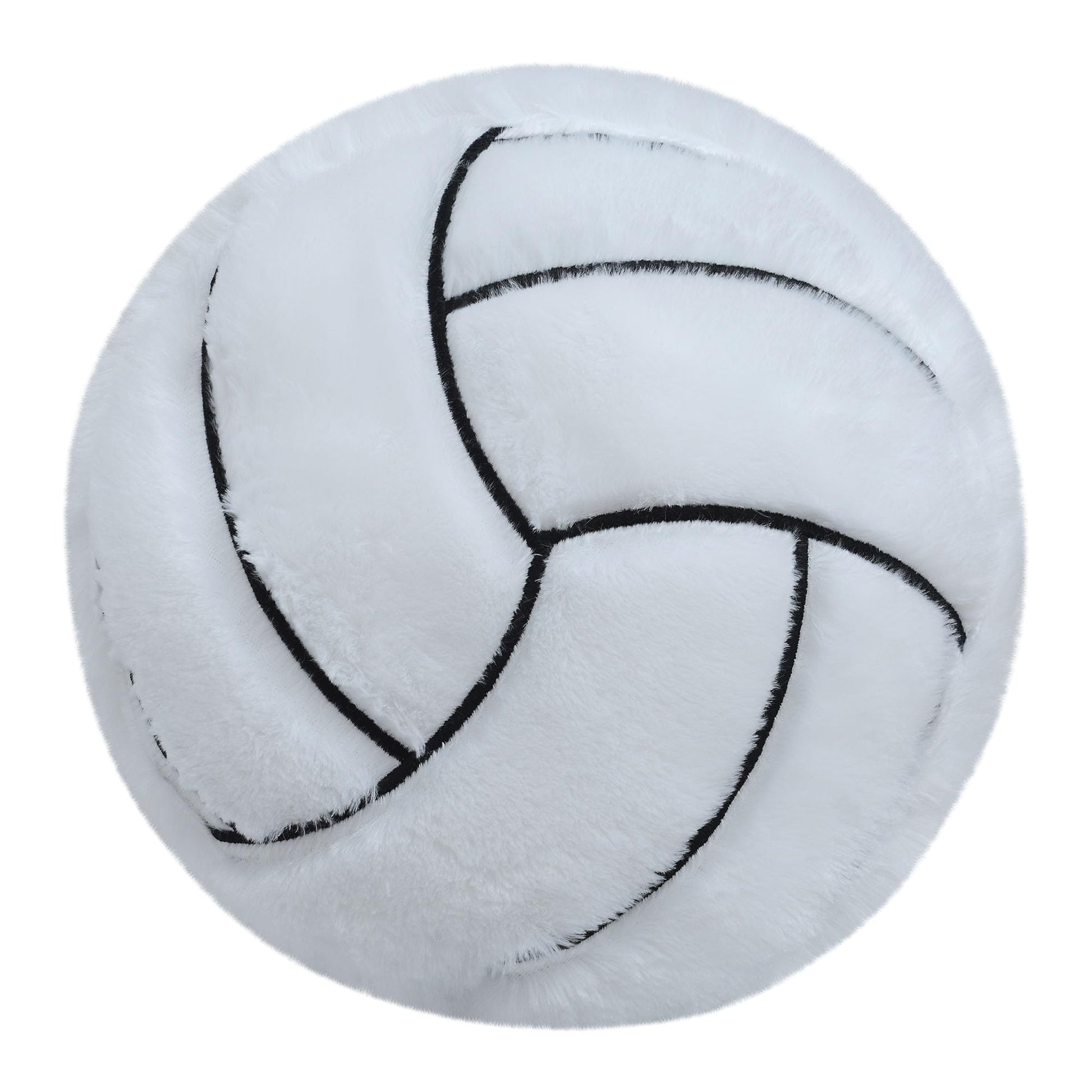CHORONMO Volleyball Plush Pillow - Fluffy Stuffed Sports Toy Gift for Kids, Durable Sofa Throw Pillow for Bedroom Home Decor